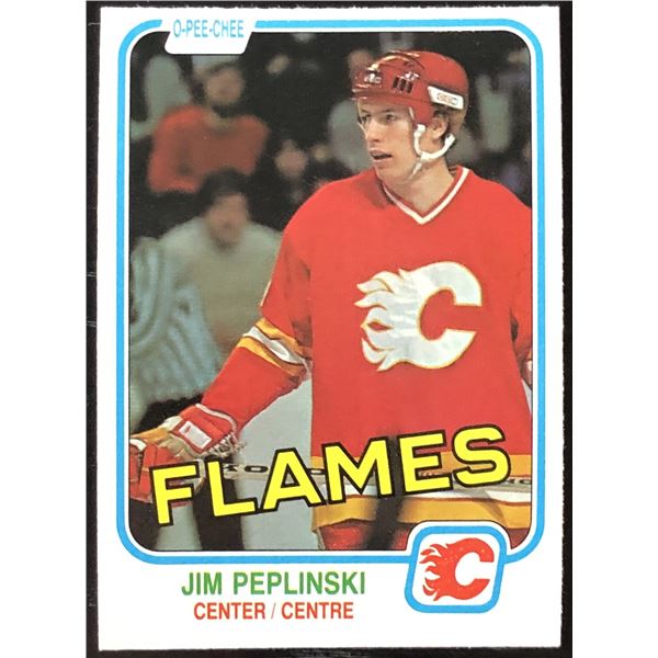 1981-82 O-PEE-CHEE JIM PEPLINSKI ROOKIE CARD