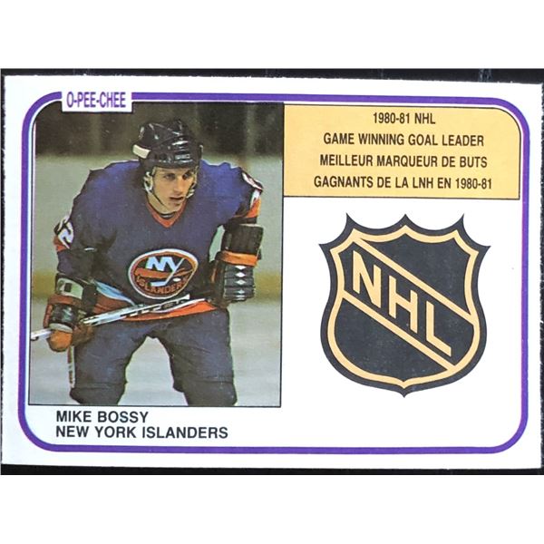 1981-82 O-PEE-CHEE MIKE BOSSY (HOF)