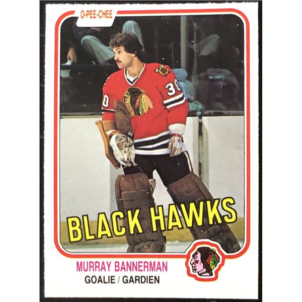 1981-82 O-PEE-CHEE MURRAY BANNERMAN ROOKIE CARD