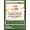 Image 2 : 2023 DONRUSS YELLOW PARALLEL JACK LEITER ROOKIE CARD