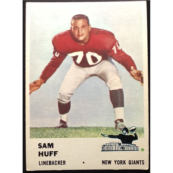 1961 FLEER SAM HUFF (HOF)