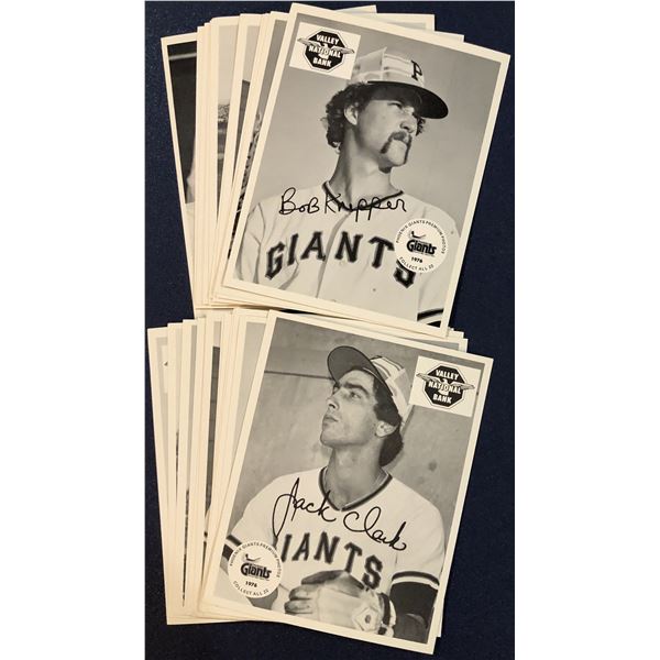 1976 VALLEY NATIONAL BANKS PHOENIX GIANTS TEAM SET