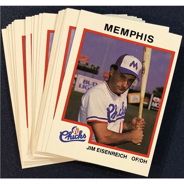 1987 PRO CARDS MEMPHIS CHICKS TEAM SET - JIM EISENREICH