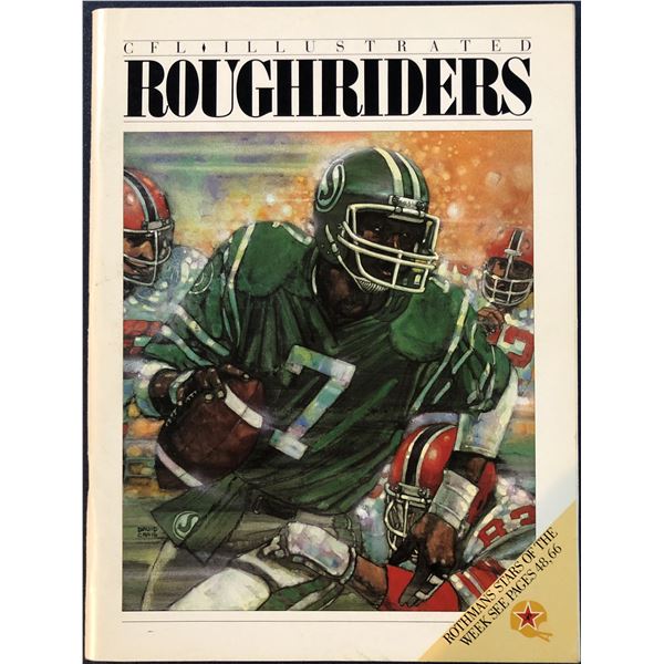 JULY 16 1983 CFL PROGRAM - HAMILTON @ SASKATCHEWAN