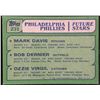 Image 2 : 1982 TOPPS BOB DERNIER ROOKIE CARD