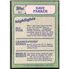 Image 2 : 1982 TOPPS DAVE PARKER (HOF)