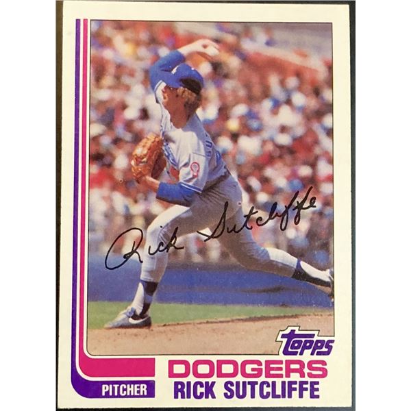 1982 TOPPS RICK SUTCLIFFE