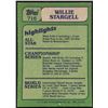 Image 2 : 1982 TOPPS WILLIE STARGELL (HOF)