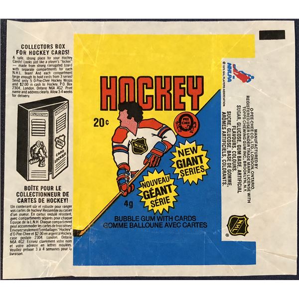 1980-81 O-PEE-CHEE NHL WRAPPER