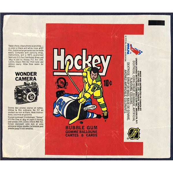 1975-76 TOPPS NHL WRAPPER