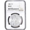 Image 1 : 1886 Morgan Silver Dollar NGC MS63