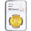 Image 1 : 1899 $20 Gold Double Eagle NGC MS64+