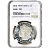 Image 1 : 1878 7/8TF Morgan Silver Dollar NGC MS62 DMPL Strong
