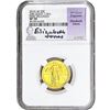 Image 1 : 2016 1/4 OZ 24K Gold Standing Liberty Quarter NGC SP70