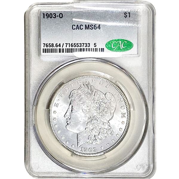 1903-O Morgan Silver Dollar CAC MS64