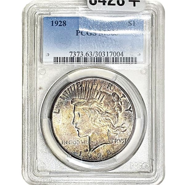 1928 Silver Peace Dollar PCGS MS63