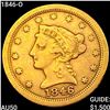Image 1 : 1846-O $2.50 Gold Quarter Eagle CLOSELY UNCIRCULATED