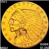 Image 1 : 1911 $2.50 Gold Quarter Eagle UNCIRCULATED