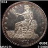 Image 1 : 1874 Silver Trade Dollar GEM BU PL