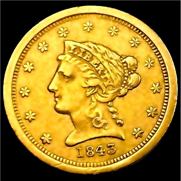 1843-O $2.50 Gold Quarter Eagle