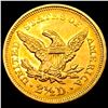 Image 2 : 1853 $2.50 Gold Quarter Eagle UNCIRCULATED