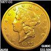 1877-CC $20 Gold Double Eagle CHOICE AU