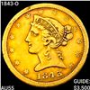 Image 1 : 1843-O $5 Gold Half Eagle HIGH GRADE