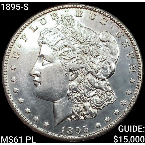 1895-S Morgan Silver Dollar UNCIRCULATED PL
