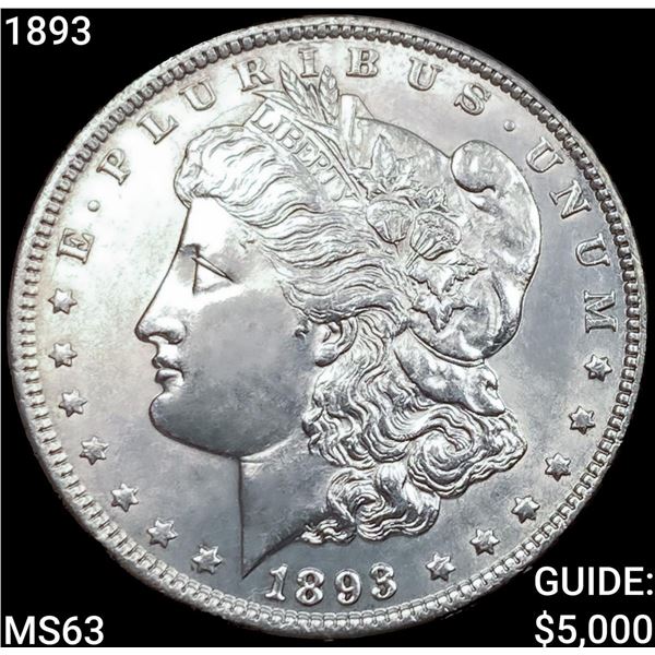 1893 Morgan Silver Dollar CHOICE BU