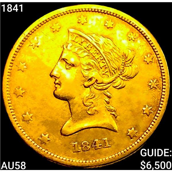 1841 $10 Gold Eagle CHOICE AU
