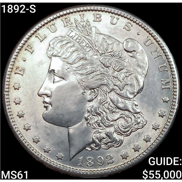 1892-S Morgan Silver Dollar UNCIRCULATED