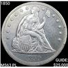 Image 1 : 1850 Seated Liberty Dollar CHOICE BU PL
