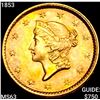 Image 1 : 1853 Rare Gold Dollar CHOICE BU
