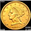 1854 $2.50 Gold Quarter Eagle CHOICE AU