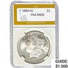 Image 1 : 1883-CC Morgan Silver Dollar PGA MS65