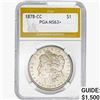 Image 1 : 1878-CC Morgan Silver Dollar PGA MS63+