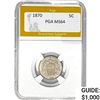 Image 1 : 1870 Shield Nickel PGA MS64