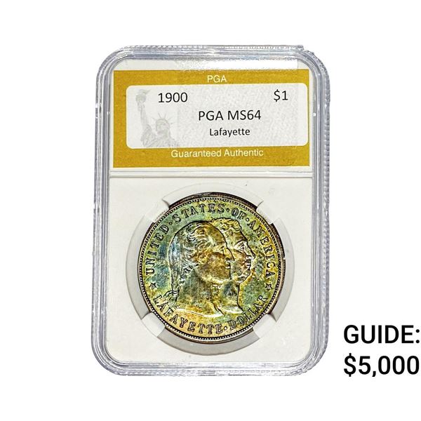 1900 Lafayette Silver Dollar PGA MS64