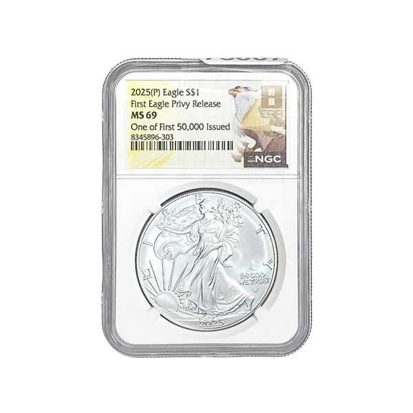 2025-P Silver Eagle NGC MS69
