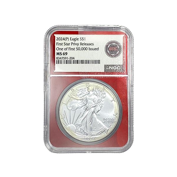 2024-P Silver Eagle NGC MS69
