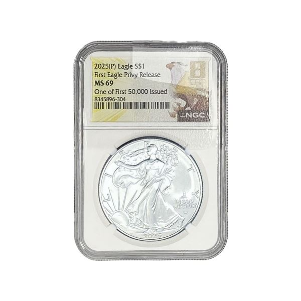 2025-P Silver Eagle NGC MS69