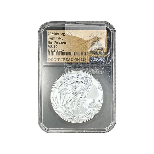 2025-P Silver Eagle NGC MS70