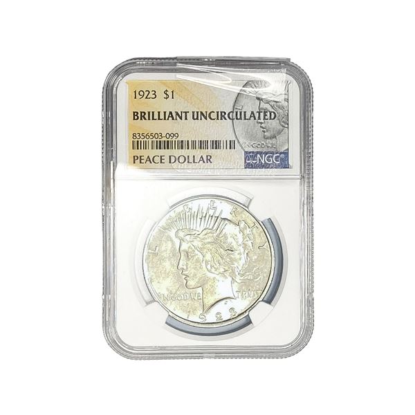 1923 Silver Peace Dollar NGC