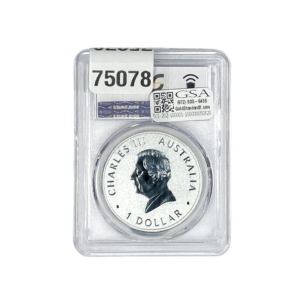 2014-P125 Australia Koala 1oz Ag PCGS MS70