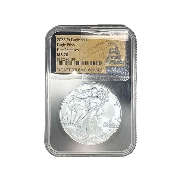 2025-P Silver Eagle NGC MS70