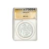 Image 1 : 1882-CC Morgan Silver Dollar ANACS MS62