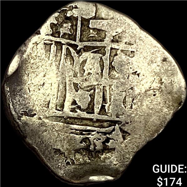 1500s-1600s Spanish Colonial Silver Cob NEARLY UNCIRCULATED