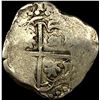 Image 2 : 1500s-1600s Spanish Colonial Silver Cob NEARLY UNCIRCULATED