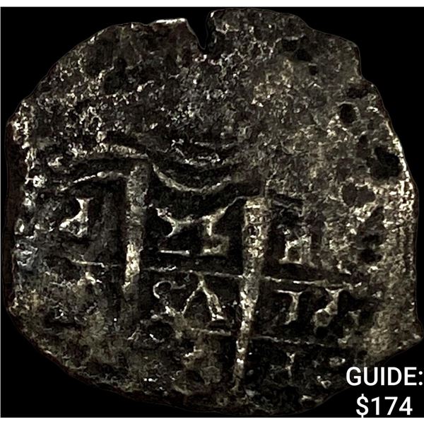 1500s-1600s Spanish Colonial Silver Cob NEARLY UNCIRCULATED