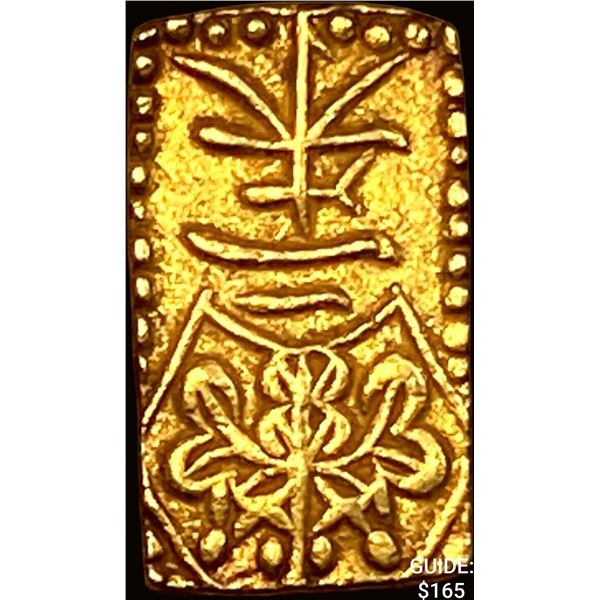 1832-1858 Japan Gold 2 Shu .052oz  CLOSELY UNCIRCULATED